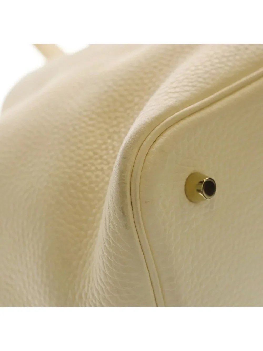 Hermes Picotin Lock MM Taurillon Clemence Gold Handbag Nata Ivory
